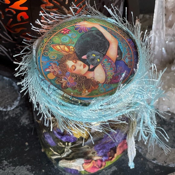 Blue Mixed Media Art - Picture 7 of 7